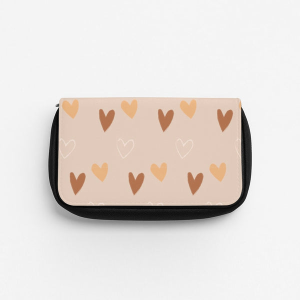 Cute Love Heart Pattern Pencil Case
