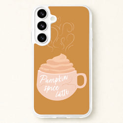 Pumpkin Spice Latte Phone Case for Galaxy S26 Plus