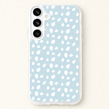 Pastel Blue Dots Phone Case for Galaxy S26