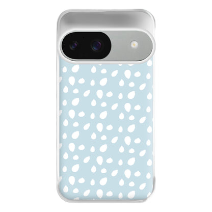 Pastel Blue Dots Phone Case for Google Pixel 9 / 9 Pro