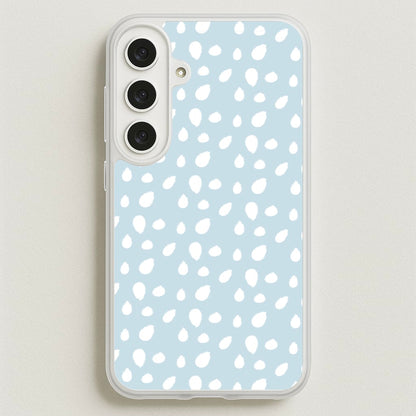 Pastel Blue Dots Phone Case for Galaxy S25FE
