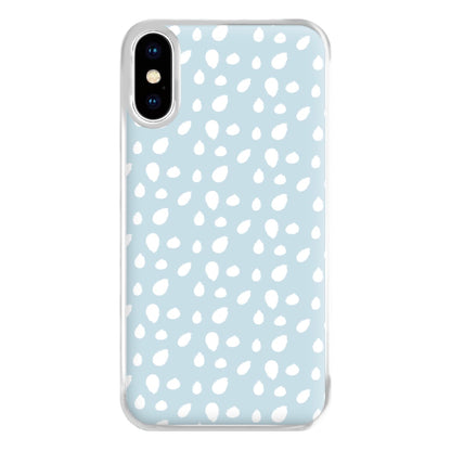 Pastel Blue Dots Phone Case for iPhone XS Max