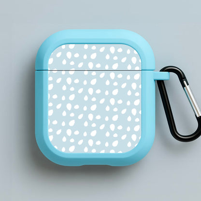 Pastel Blue Dots Blue AirPods Case