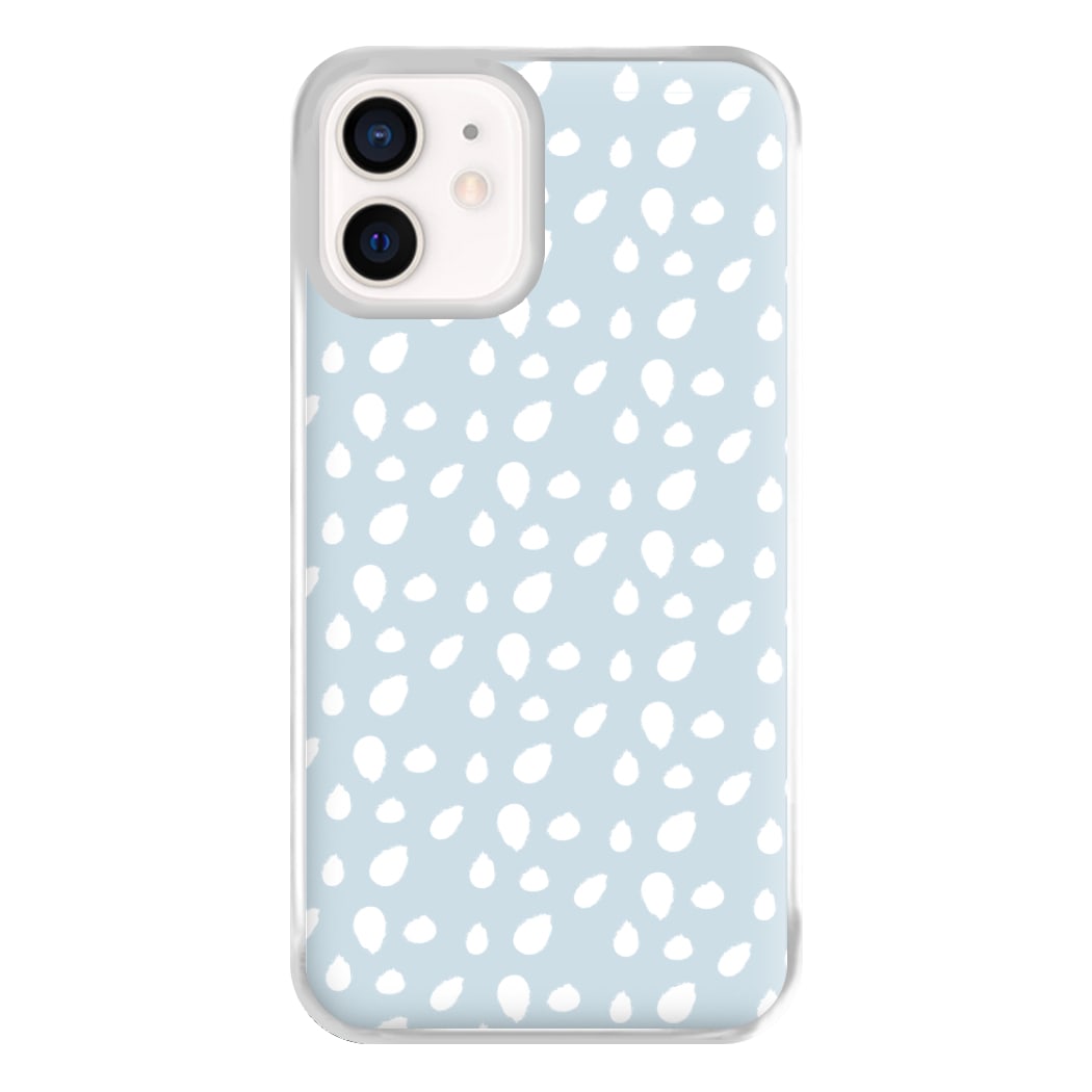 Pastel Blue Dots Phone Case for iPhone 13 Mini