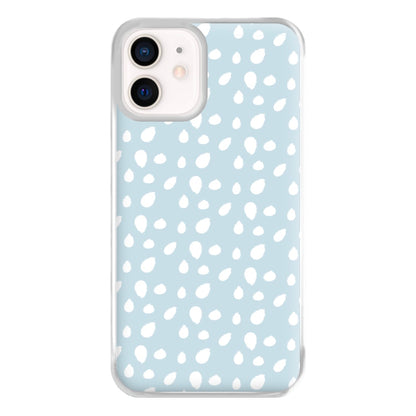 Pastel Blue Dots Phone Case for iPhone 13 Mini