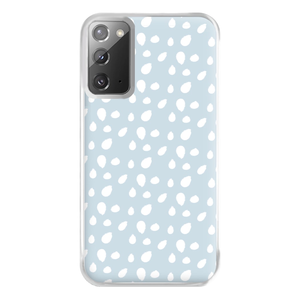 Pastel Blue Dots Phone Case for Galaxy Note 20 Ultra