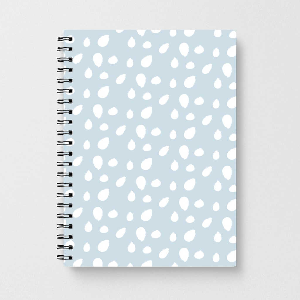 Pastel Blue Dots Notebook