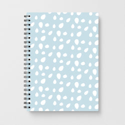 Pastel Blue Dots Notebook