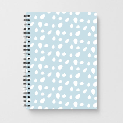 Pastel Blue Dots Notebook
