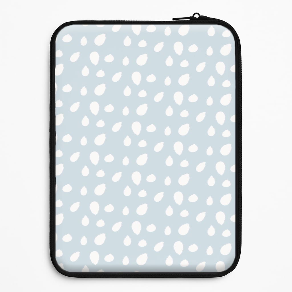 Pastel Blue Dots Laptop Sleeve