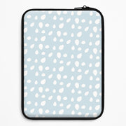 Pastel Blue Dots Laptop Sleeve 1