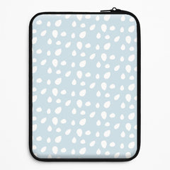 Pastel Blue Dots Laptop Sleeve