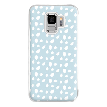 Pastel Blue Dots Phone Case for Galaxy S9 Plus