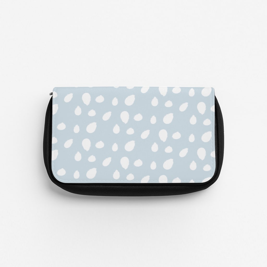 Pastel Blue Dots Pencil Case