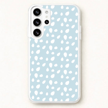 Pastel Blue Dots Phone Case for Galaxy S26 Ultra
