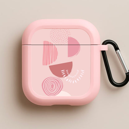 Abstract Geometric I Pink AirPods Case