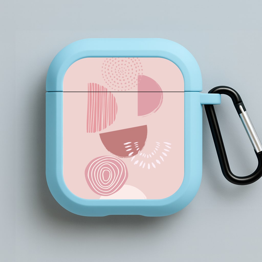 Abstract Geometric I Blue AirPods Case