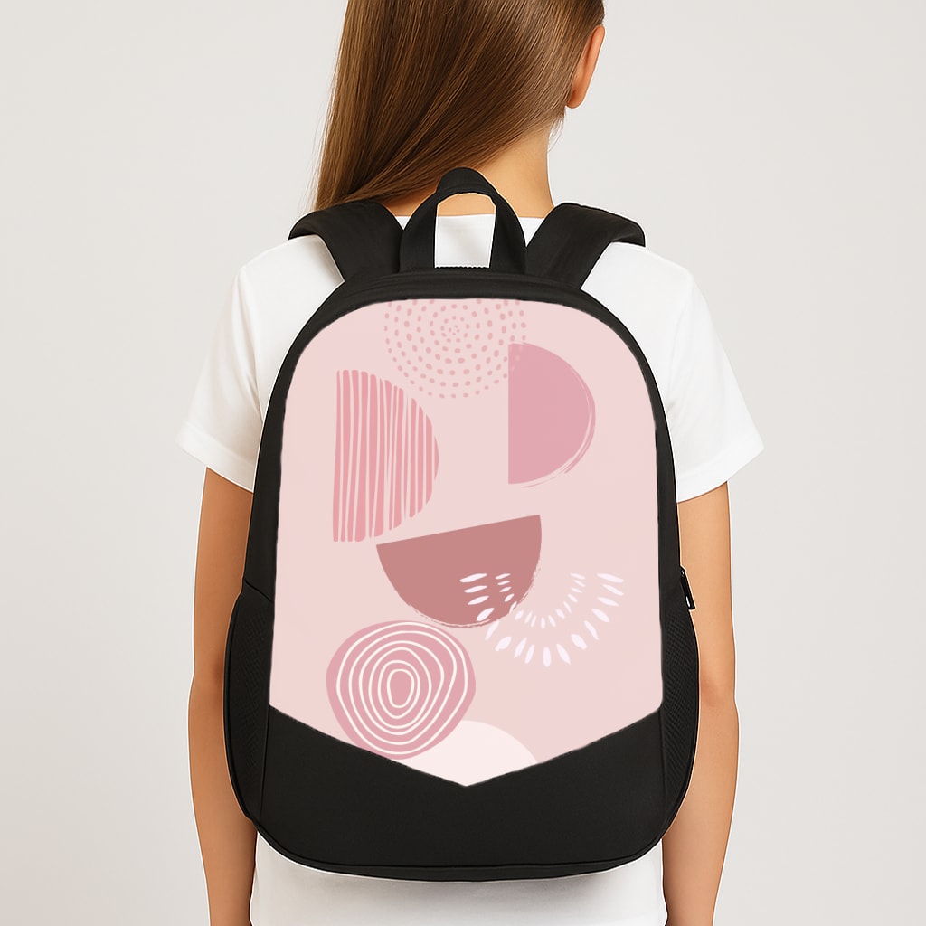 Abstract Geometric I Large School Bag
