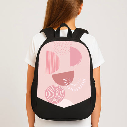 Abstract Geometric I Large School Bag