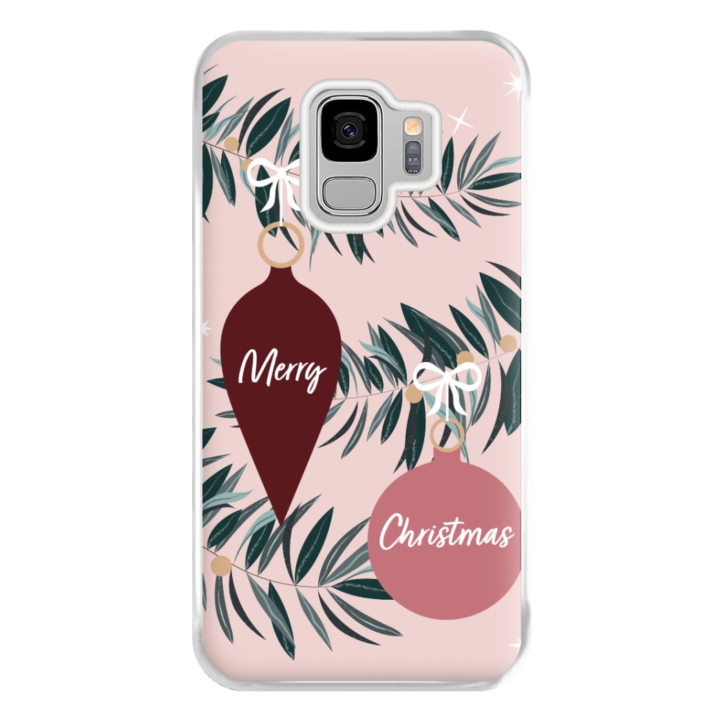 Merry Christmas Phone Case for Galaxy S9 Plus