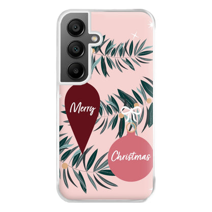 Merry Christmas Phone Case for Galaxy A55