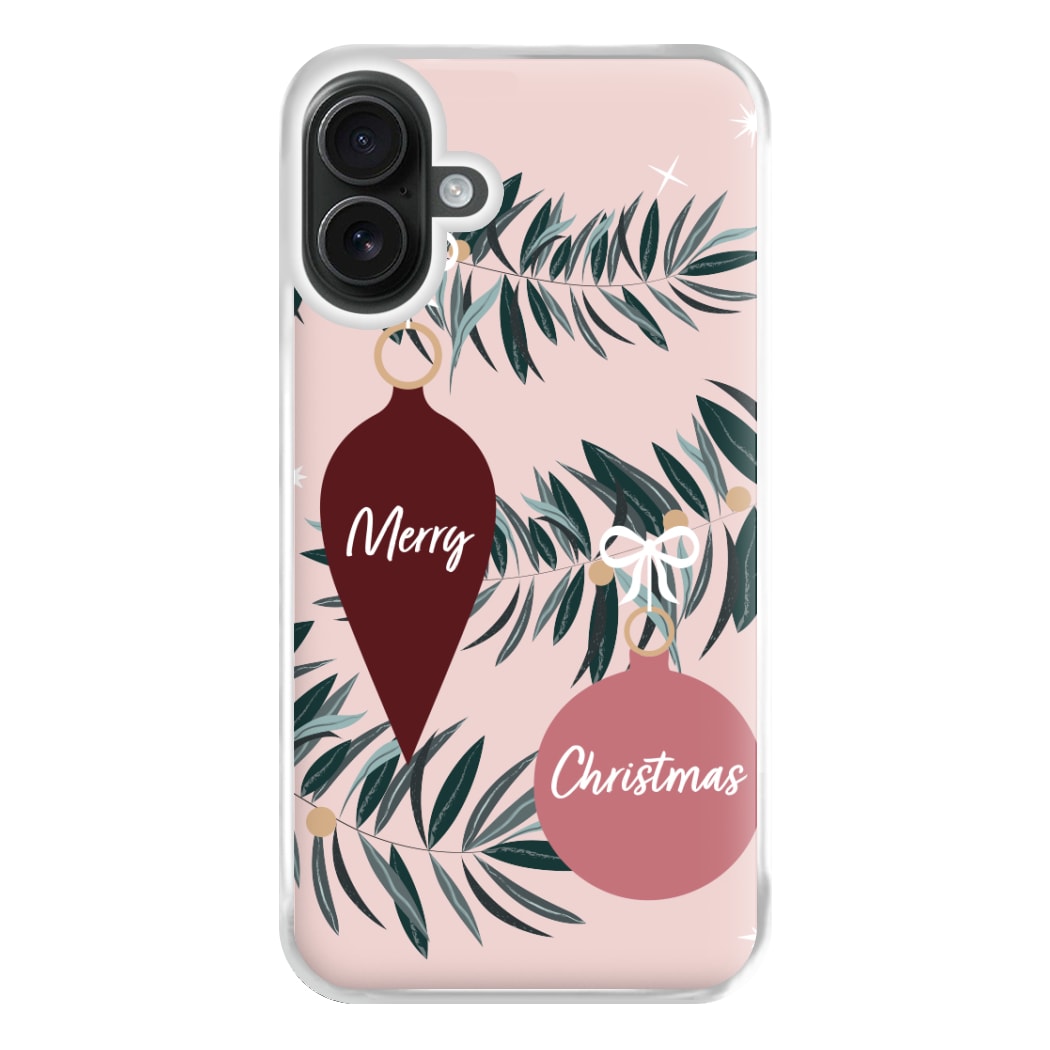 Merry Christmas Phone Case for iPhone 16 Plus