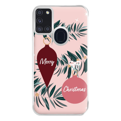 Merry Christmas Phone Case for Galaxy A21s