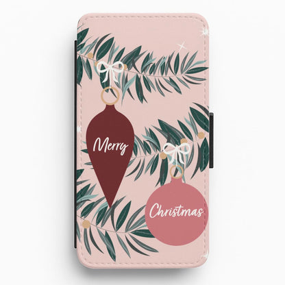 Merry Christmas Flip / Wallet Phone Case