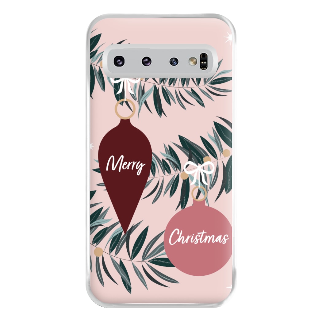 Merry Christmas Phone Case for Galaxy S10 Plus