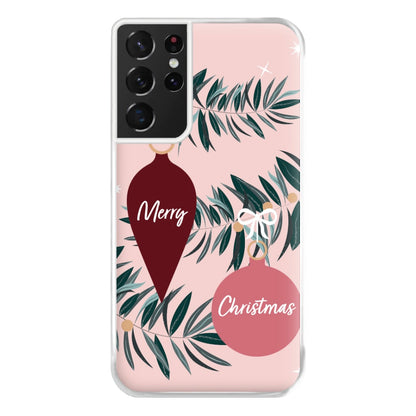 Merry Christmas Phone Case for Galaxy S21 Ultra