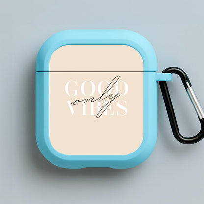 Good Vibes Only Blue AirPods Case