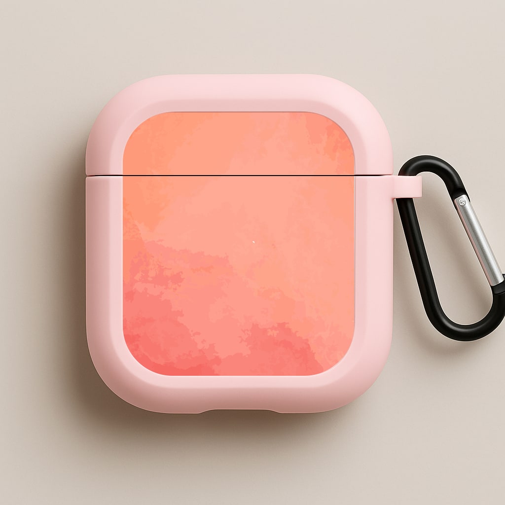 Sunset Splash Pink AirPods Case