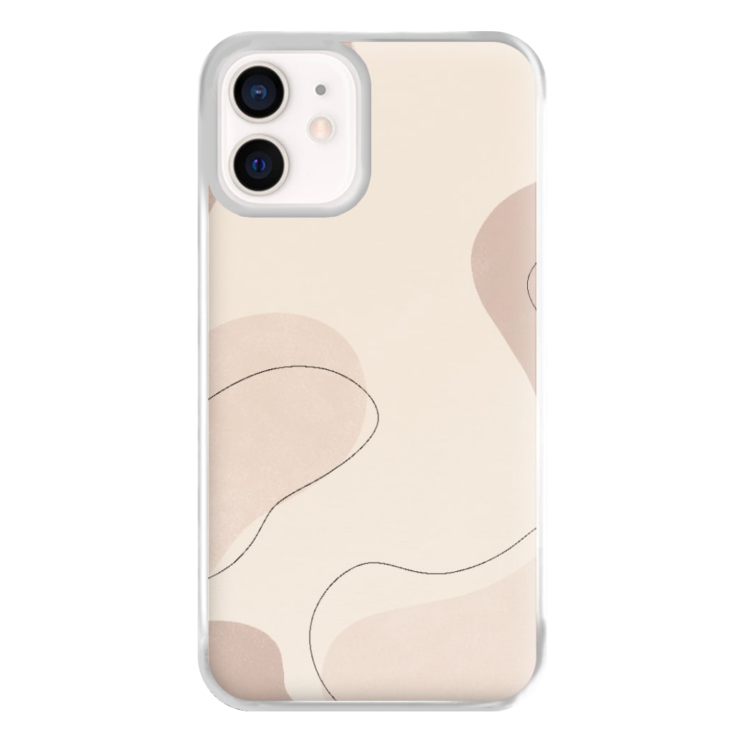 Abstract Beige Phone Case for iPhone 12 Mini