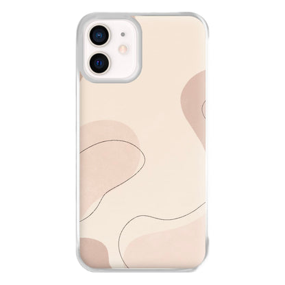 Abstract Beige Phone Case for iPhone 12 Mini