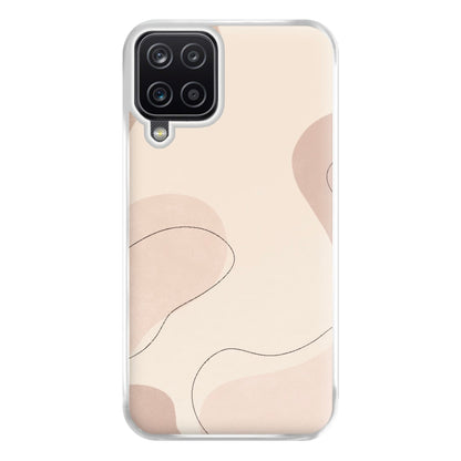 Abstract Beige Phone Case for Galaxy A12