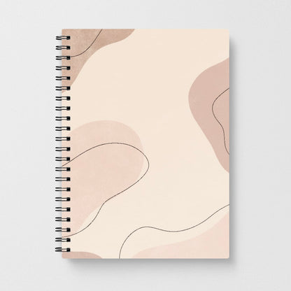 Abstract Beige Notebook