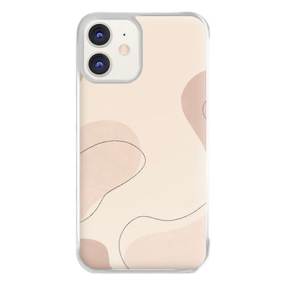 Abstract Beige Phone Case for iPhone 12 / 12 Pro