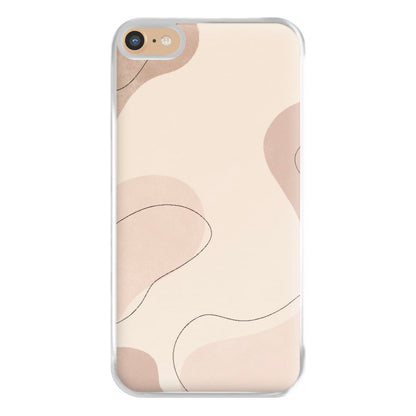 Abstract Beige Phone Case for iPhone 6 Plus / 7 Plus / 8 Plus