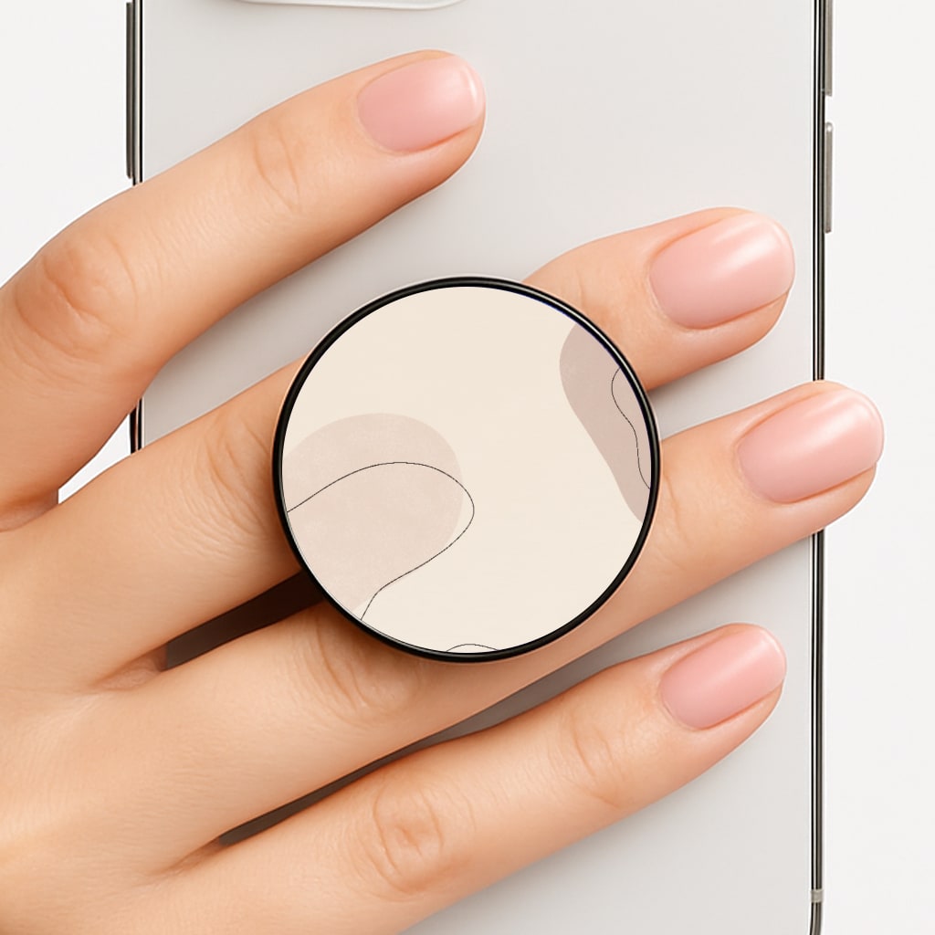 Abstract Beige Phone Grip