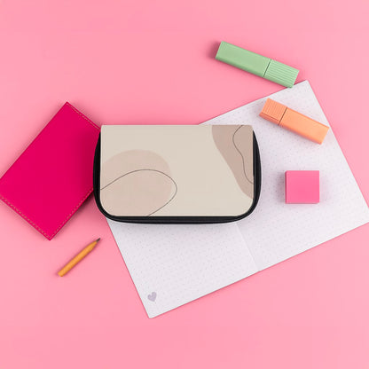 Abstract Beige Pencil Case