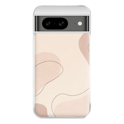 Abstract Beige Phone Case for Google Pixel 8