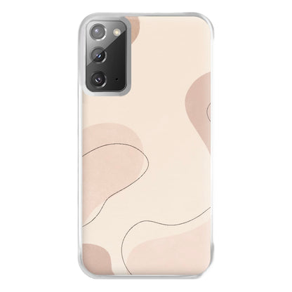 Abstract Beige Phone Case for Galaxy Note 20 Ultra