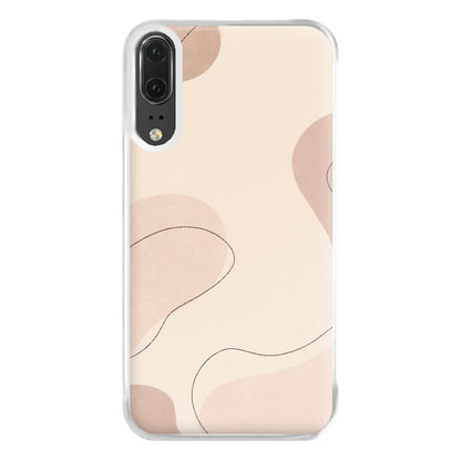 Abstract Beige Phone Case for Huawei P20