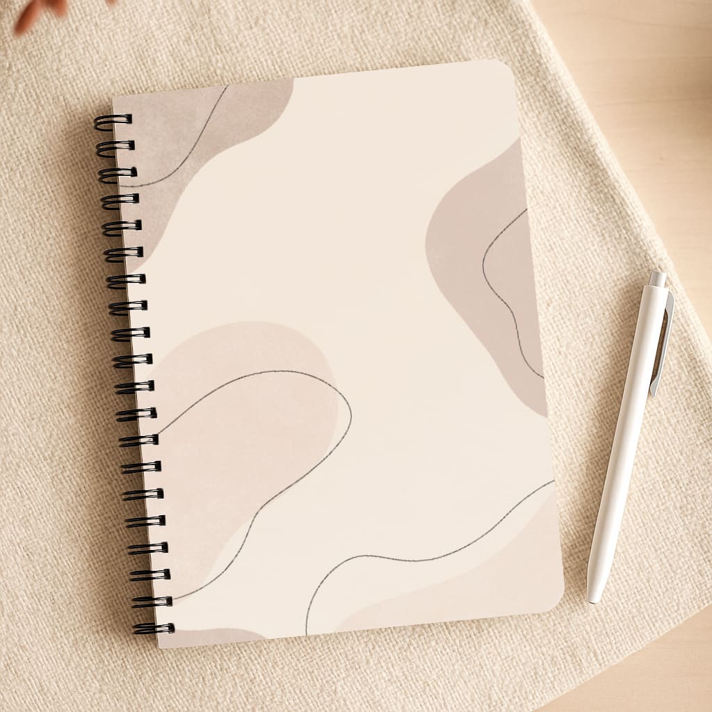 Abstract Beige Notepad