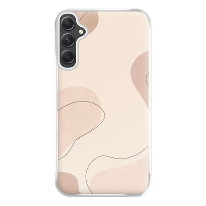 Abstract Beige Phone Case for Galaxy A54