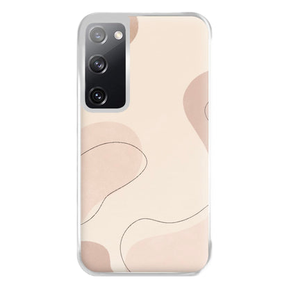 Abstract Beige Phone Case for Galaxy S20