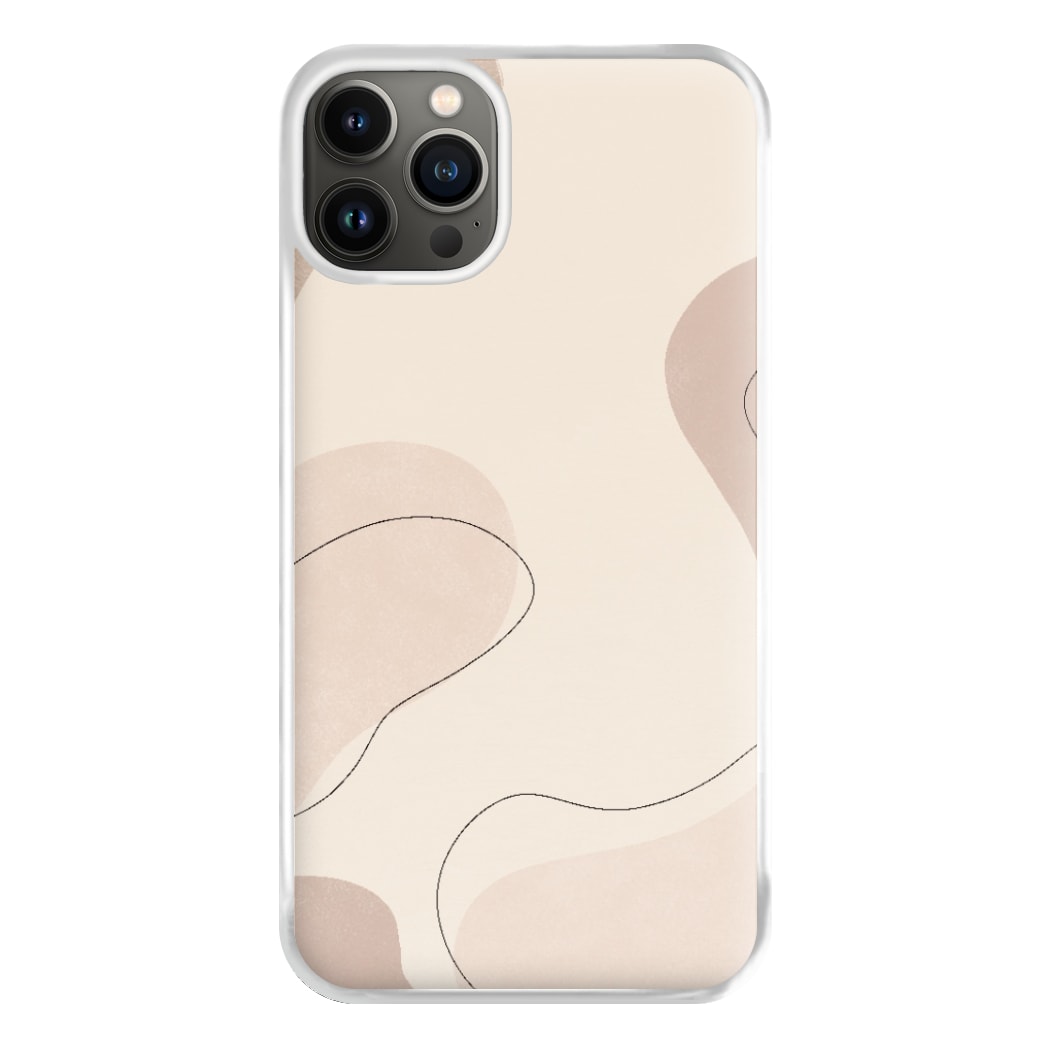 Abstract Beige Phone Case for iPhone 13