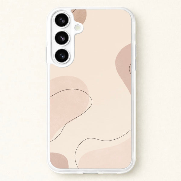 Abstract Beige Phone Case for Galaxy S26