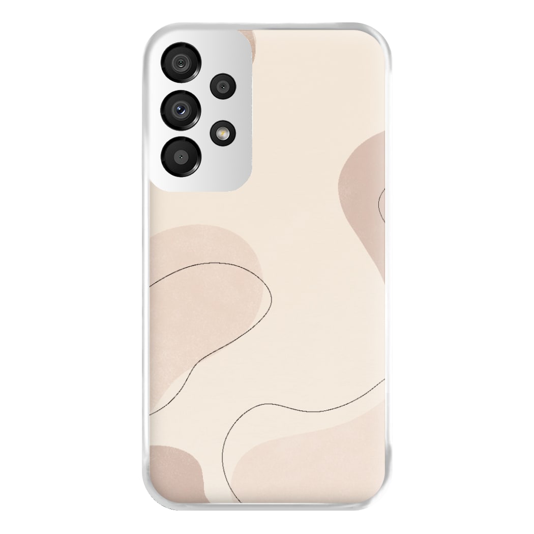 Abstract Beige Phone Case for Galaxy A33