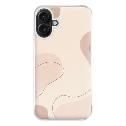 Abstract Beige Phone Case for iPhone 16 Plus